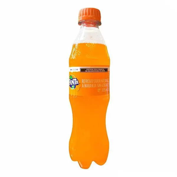 Refresco Fanta naranja sin azúcar 355 ml