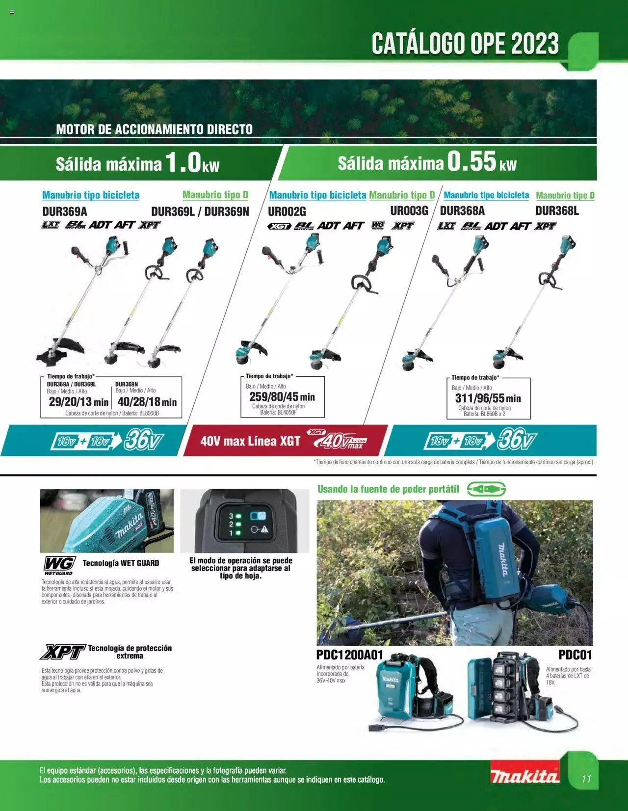 Catálogo de Makita catálogo OPE 16 de mayo al 31 de diciembre 2023 - Pagina 11