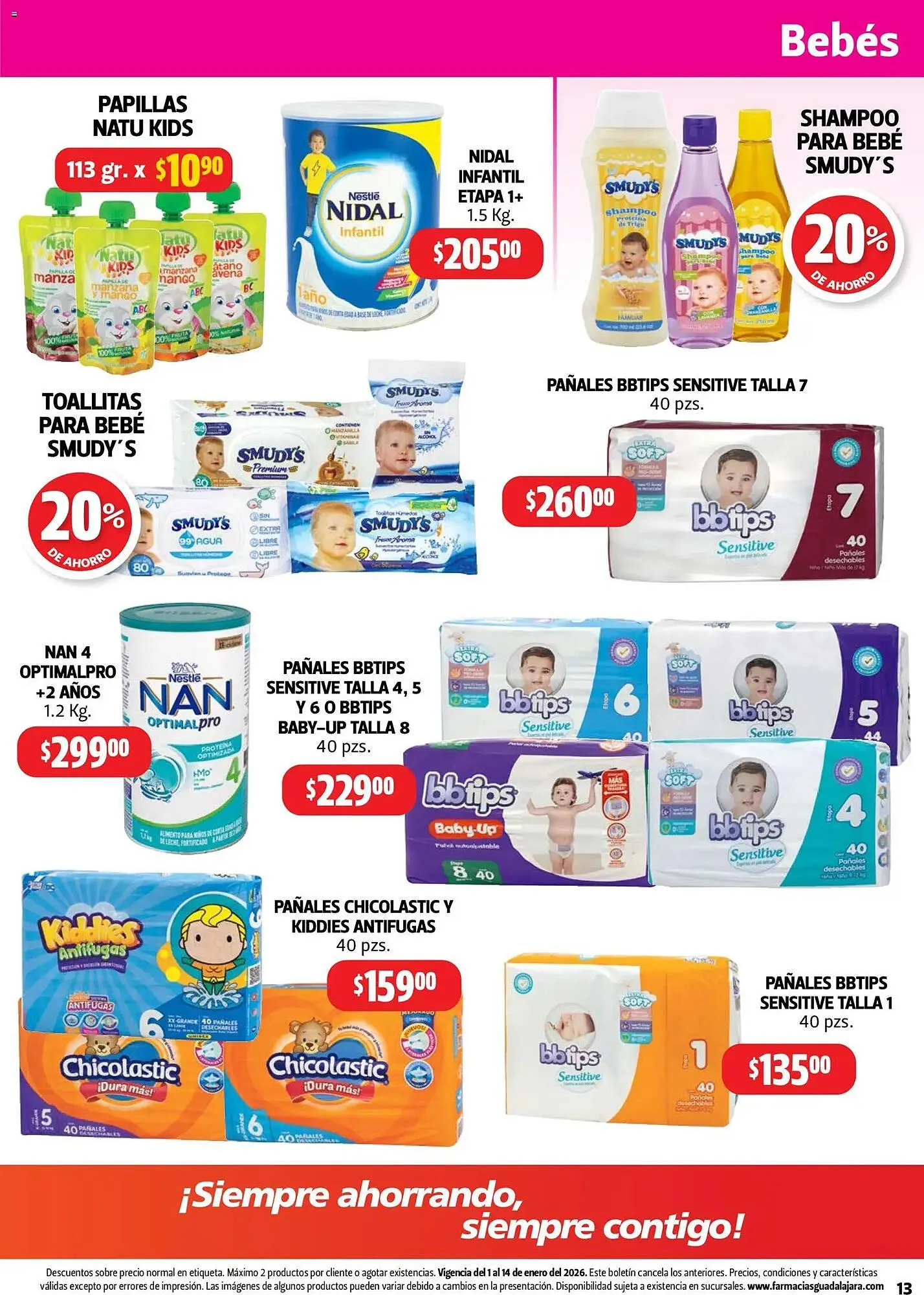 Catálogo de Folleto Farmacias Guadalajara 1 de enero al 14 de enero 2026 - Pagina 13