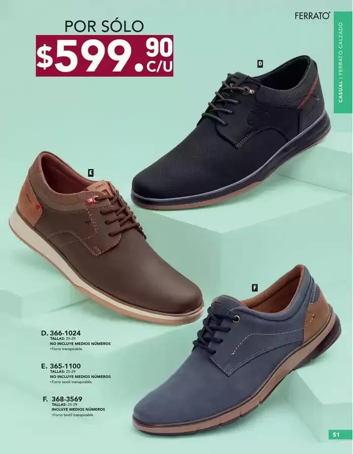 Catálogo de ANDREA | CALZADO CABALLERO 26 de enero al 24 de mayo 2025 - Pagina 51