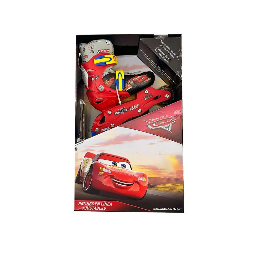 Patines Ajustables para Niño con 3 Ruedas de Cars 65155100590