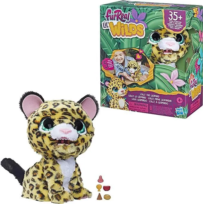 furReal Lil' Wilds, Lola Leopardo, Mascota de Peluche Electrónica