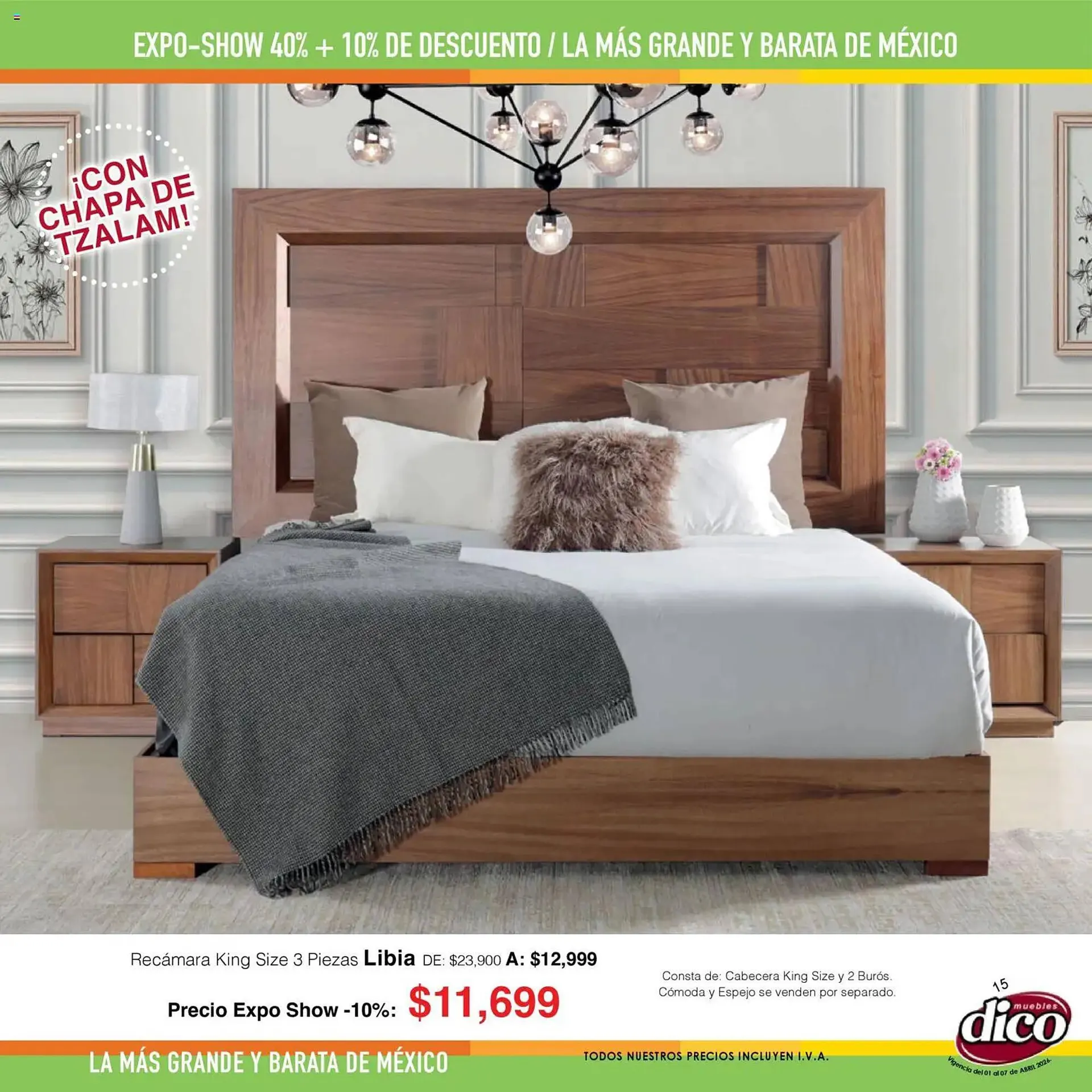 Catálogo de Catálogo Muebles Dico 1 de abril al 7 de abril 2026 - Pagina 15