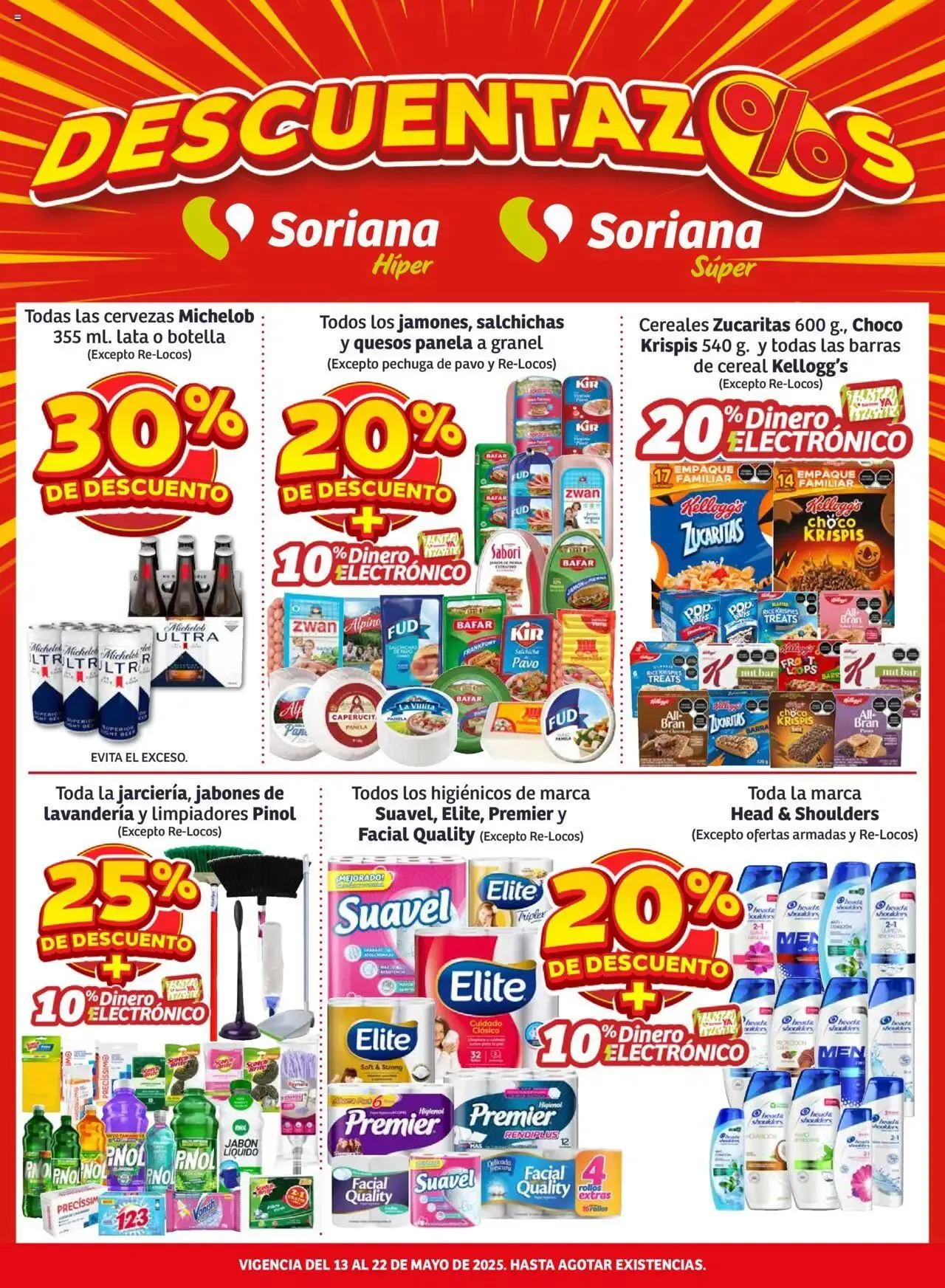 Catálogo de Soriana - Descuentazos Híper Nacional 13 de mayo al 22 de mayo 2025 - Pagina 1