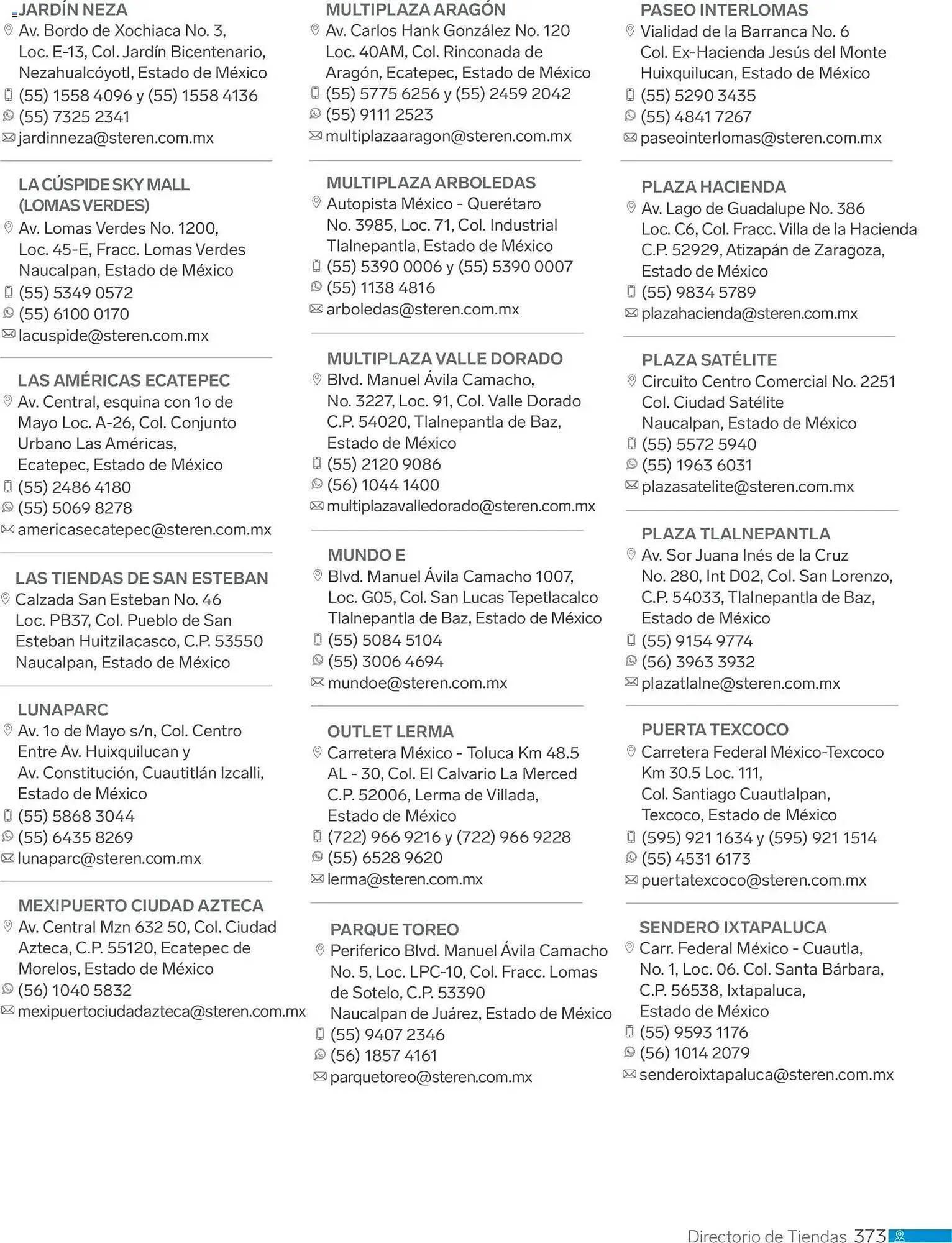 Catálogo de Catálogo Steren 1 de enero al 1 de enero 2027 - Pagina 385