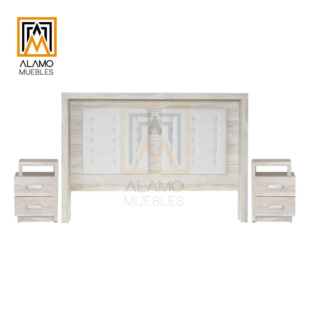 Cabecera Suecia King Size + 2 Burós Tucson Ambrossia