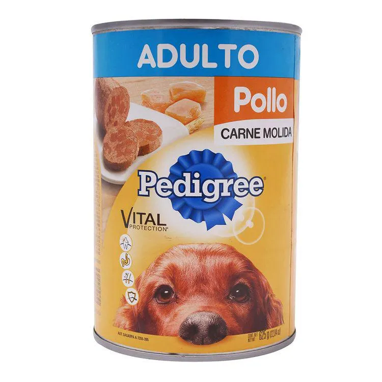 Alimento Pedigree 625 grs Carne Mol Poll - Pedigree - 1 pieza