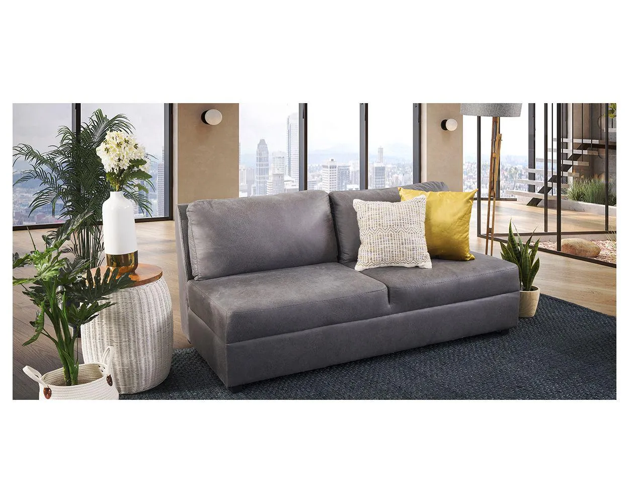 Sofá 3 Plazas Gea Montana Gris