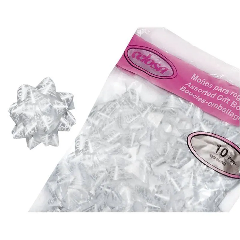 Moño Para Regalo Gigante con 10 Piezas Boda Estrella Celosa