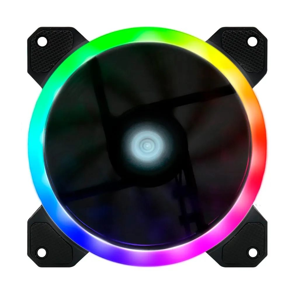 Ventilador Game Factor Fg400 Para Fkg400 120Mm Rgb Dual Ring 6 Pines