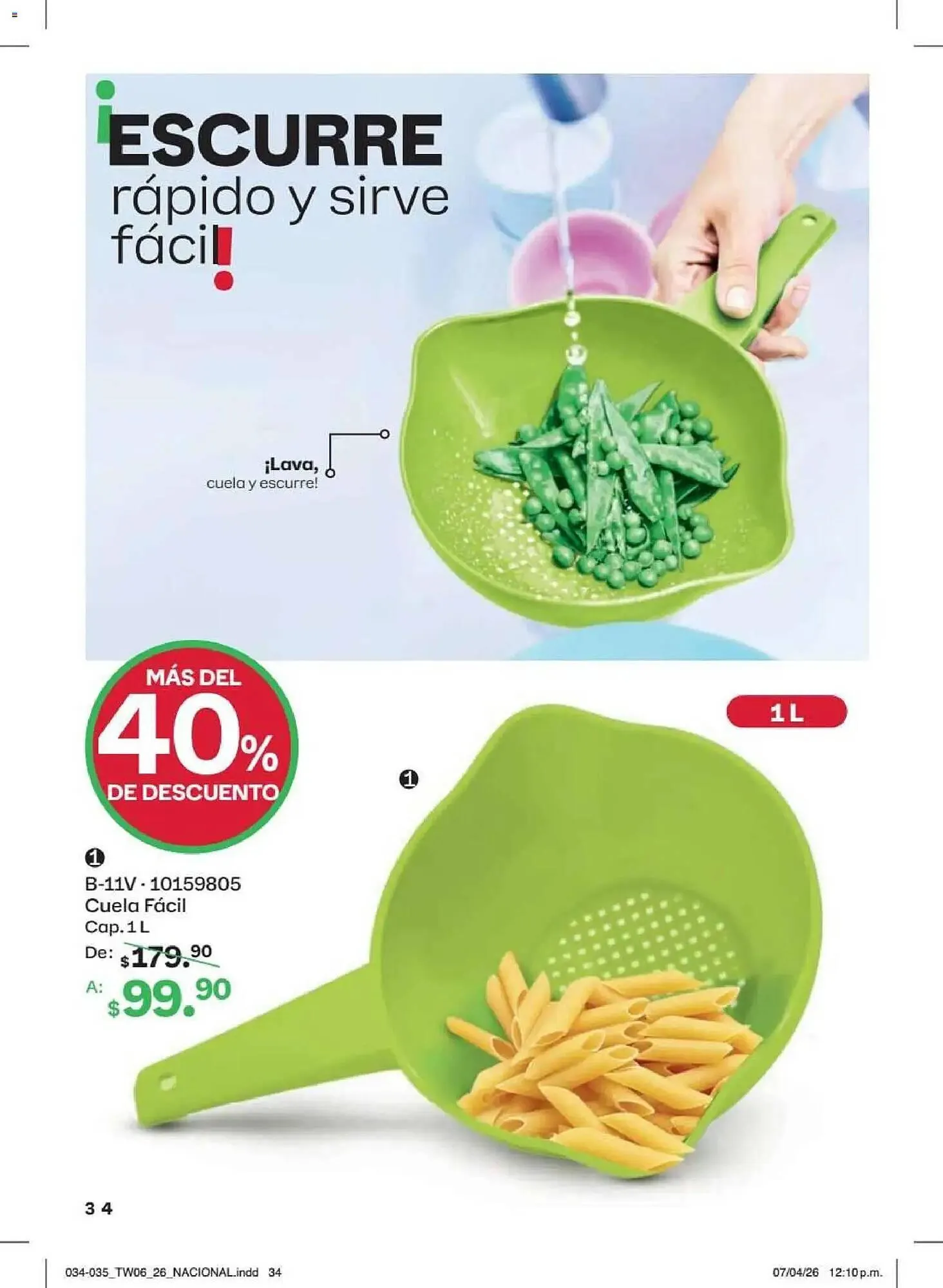 Catálogo de Catálogo Tupperware 18 de mayo al 14 de junio 2026 - Pagina 34