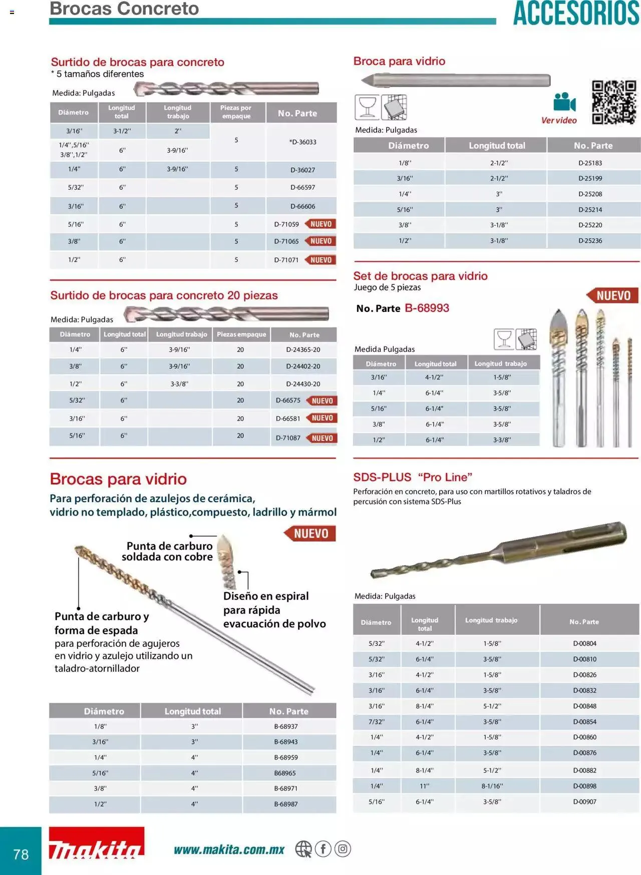 Catálogo de Makita Ofertas Accesorios 5 de septiembre al 31 de diciembre 2023 - Pagina 78