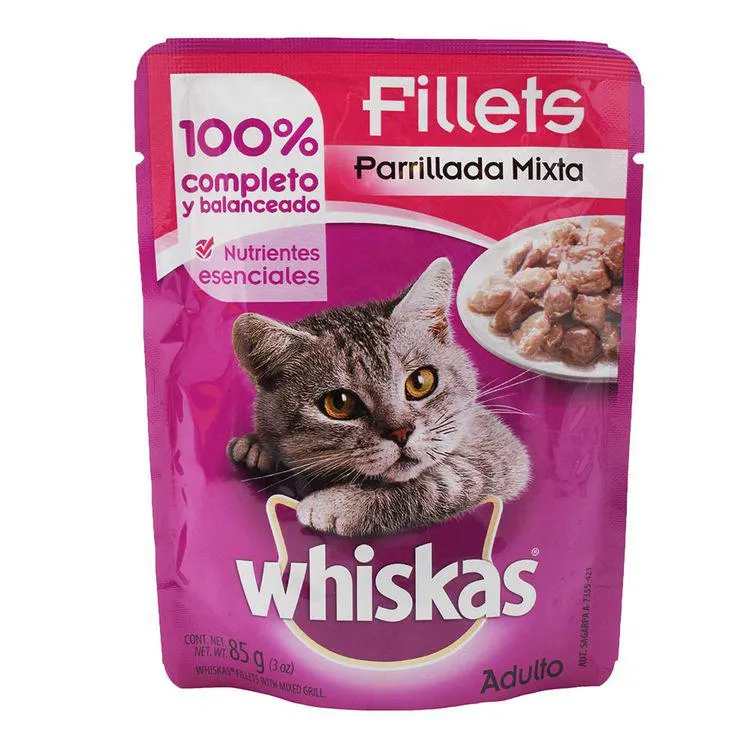 Alimento Whiskas Pouch Parri Mix 85grs - Whiskas - 1 pieza