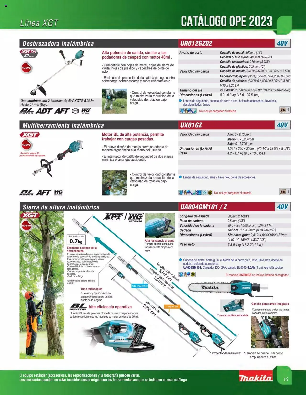 Catálogo de Makita catálogo OPE 16 de mayo al 31 de diciembre 2023 - Pagina 13