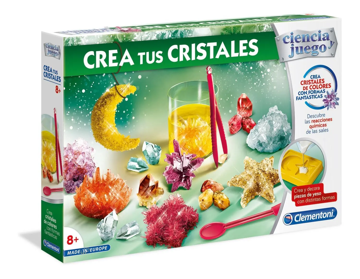 Crea Tus Cristales- Colores Y Formas Fantasticas- Ciencia Y Juego Clementoni