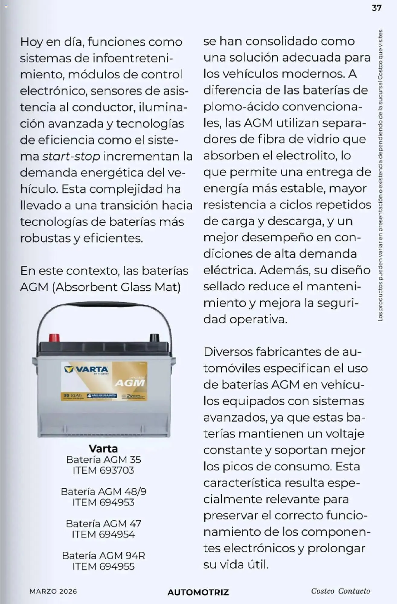 Catálogo de Catálogo Costco 1 de marzo al 1 de abril 2026 - Pagina 37