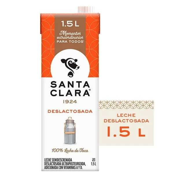 Leche Santa Clara deslactosada 1.5 l