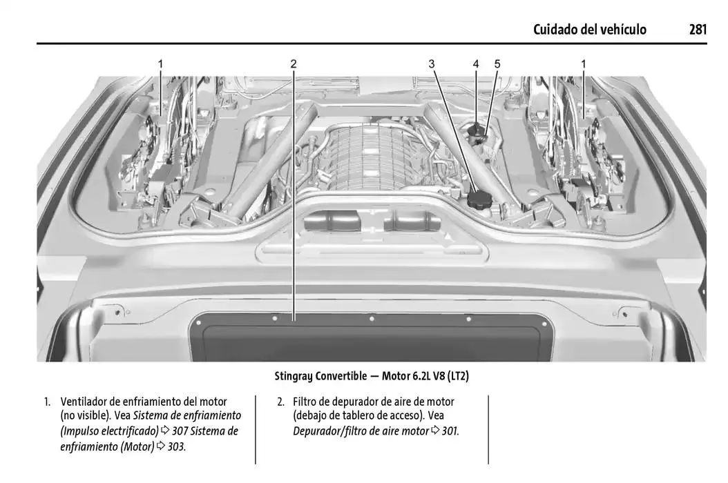 Catálogo de Chevrolet Corvette Stingray Manual del propietario 22 de enero al 31 de diciembre 2025 - Pagina 282
