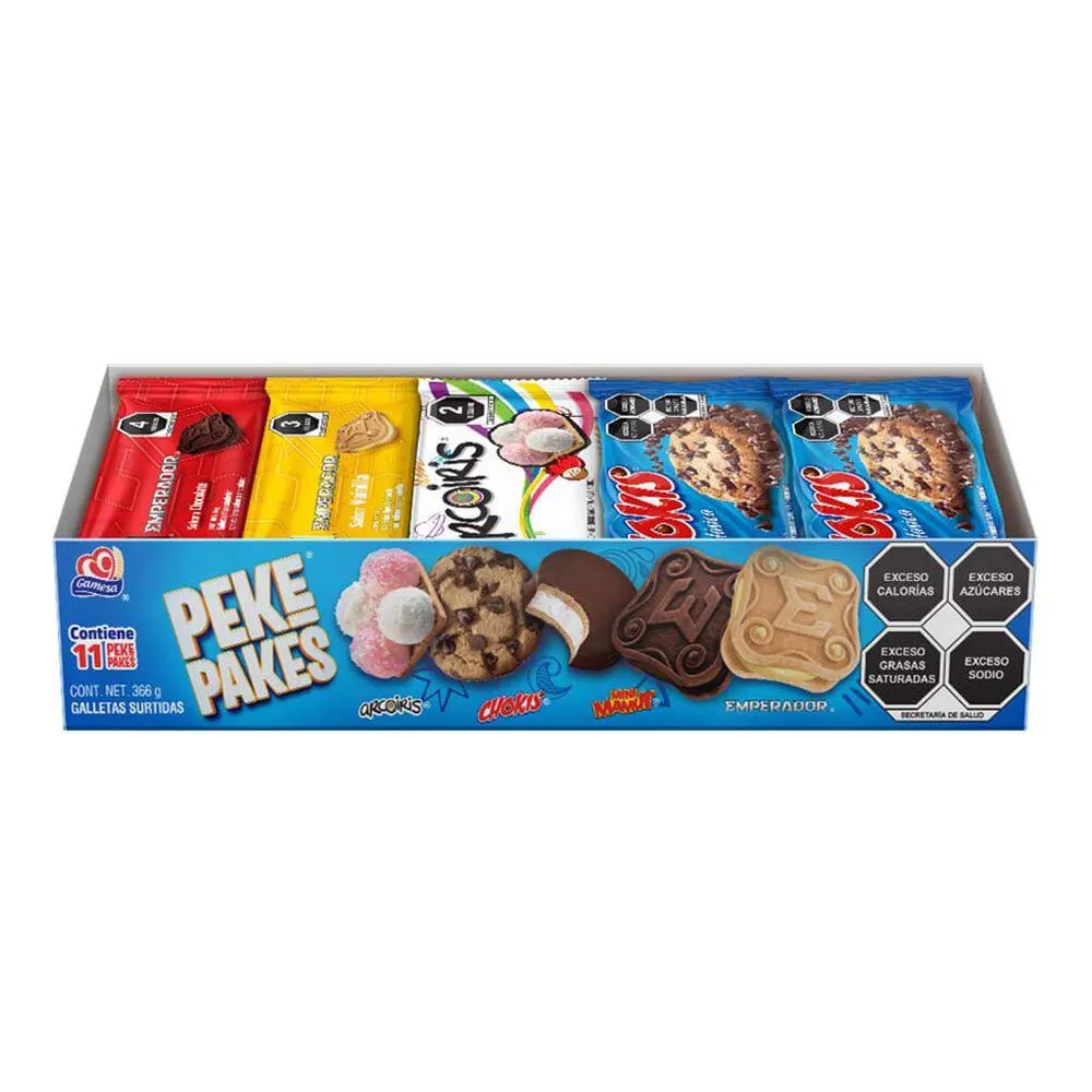 Galletas Gamesa Peke Pakes 11 piezas 366 g