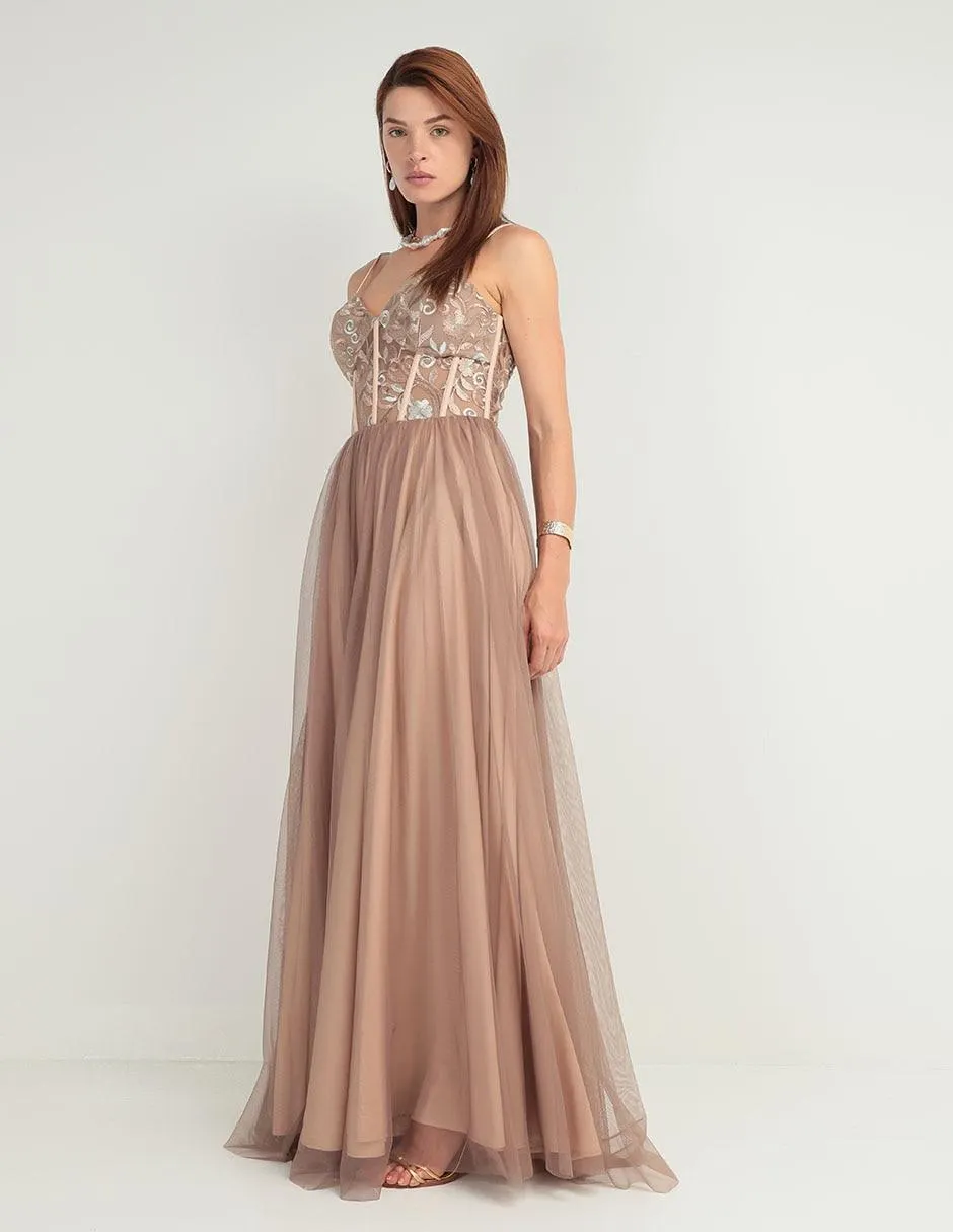 Vestido largo de fiesta Rue de la Paix espalda abierta