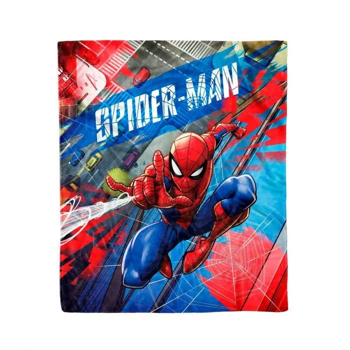COBERTOR FRAZADA SPIDER-MAN CITY
