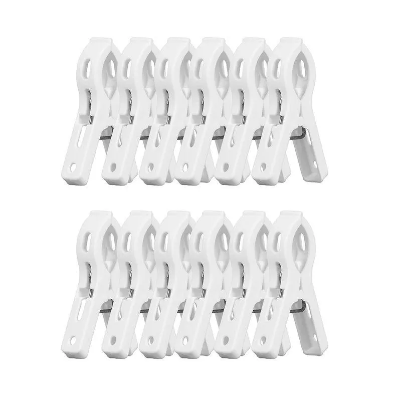 Pinzas Para Ropa Blanco 12 Piezas