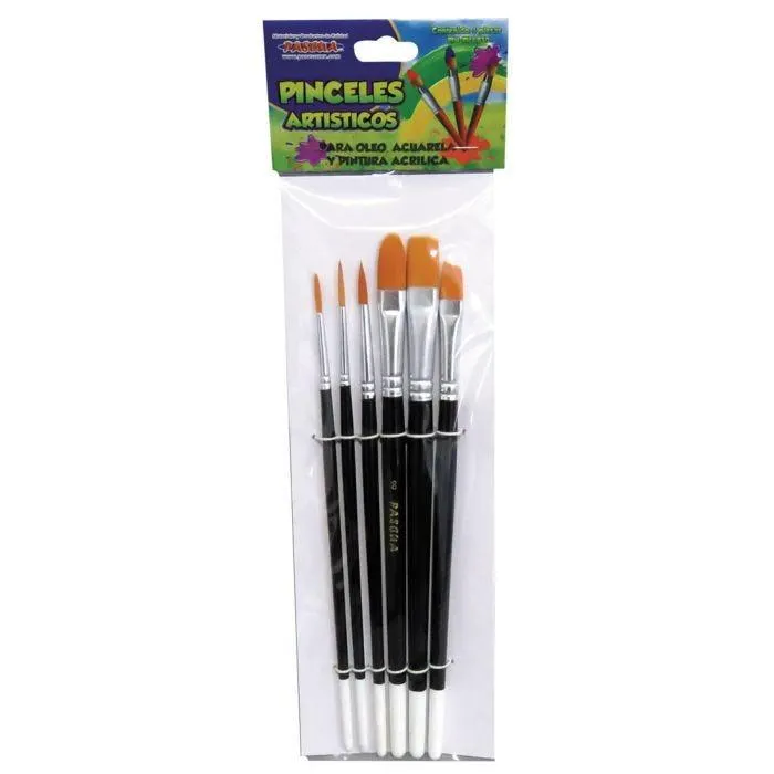 PINCEL SINTETICO PASCUA PINKHAB10 BL/6
