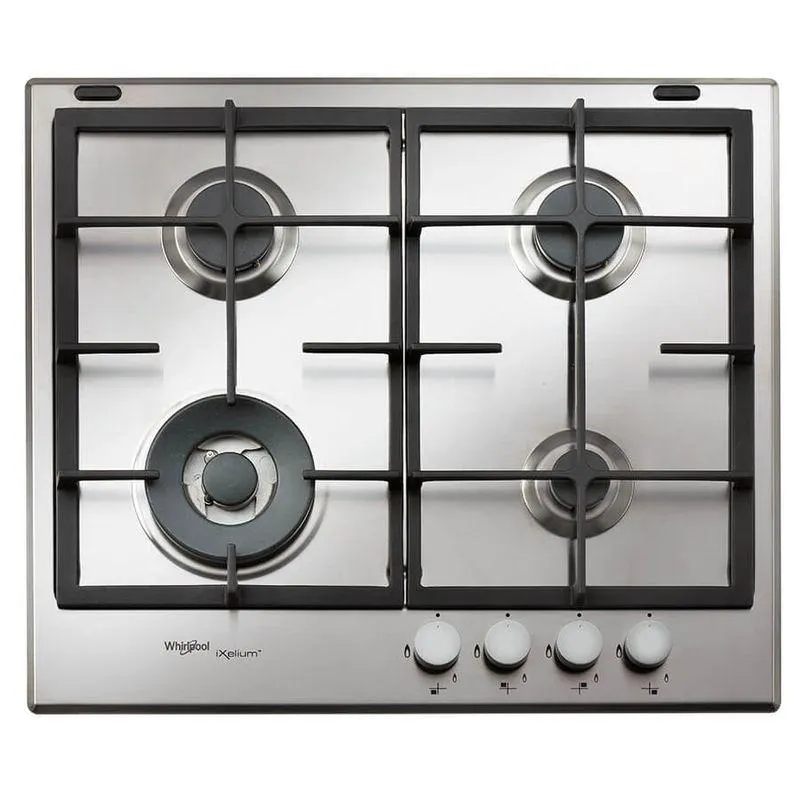 Parrilla Whirlpool de Gas de 23 IN 4 quemadores Acero inoxidable Gris