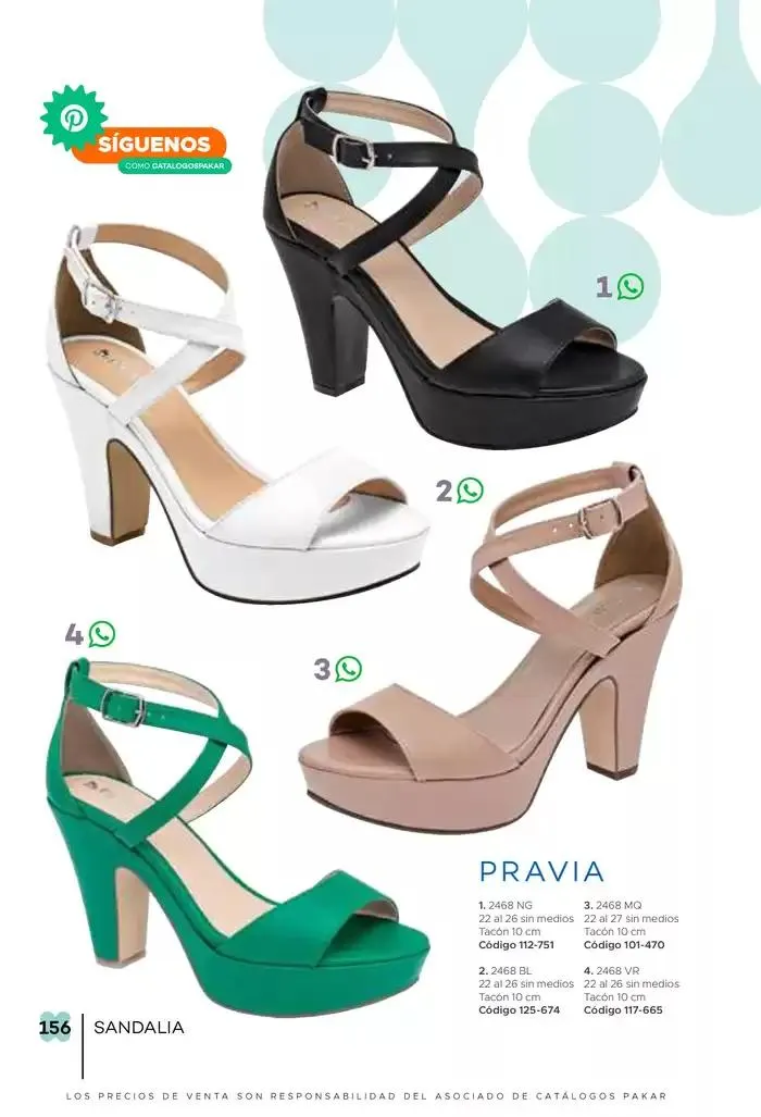 Catálogo de Pakar Sandalia 31 de enero al 31 de mayo 2025 - Pagina 156
