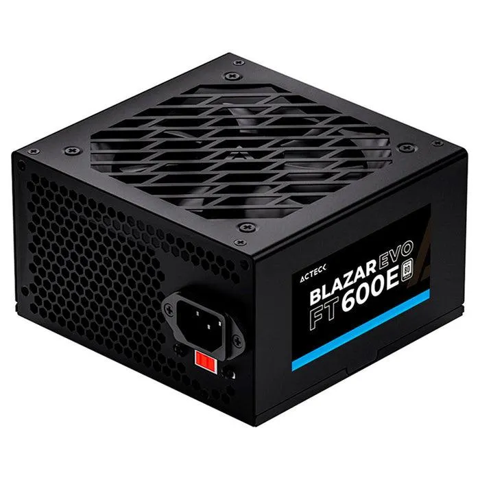 Fuente de Poder PC 600W Gamer ACTECK BLAZAR EVO FT600E Negro ES-05003E