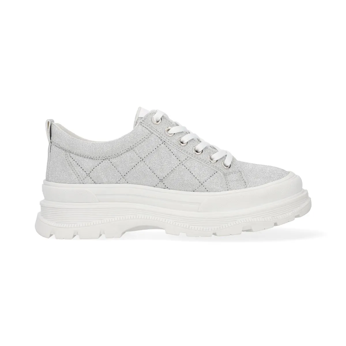SNEAKER OZONO PARA MUJER ESTILO 652001 PLATA