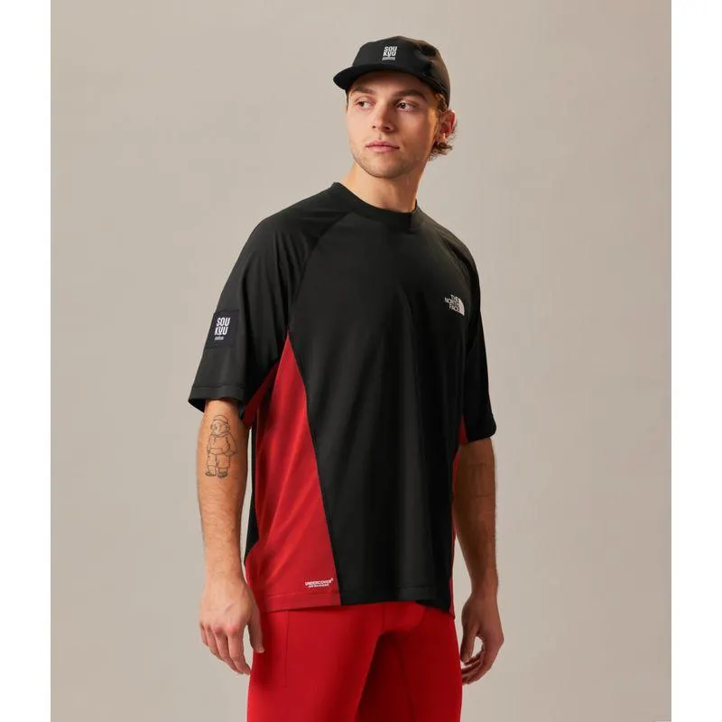 Playera para correr Manga Corta X Undercover Soukuu Unisex, Rojo