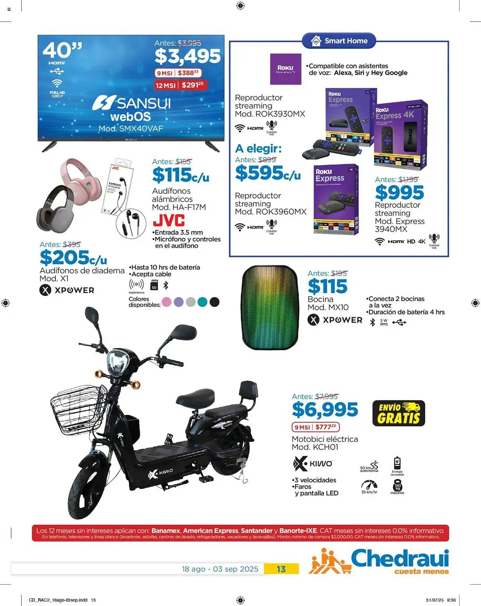 Catálogo de Catálogo Chedraui 18 de agosto al 3 de septiembre 2025 - Pagina 13