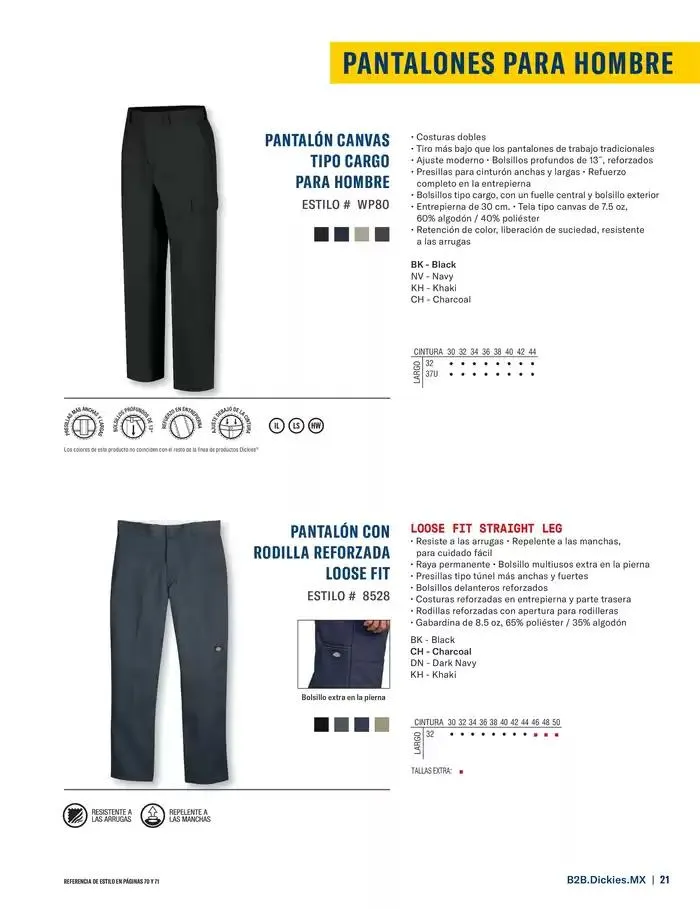 Catálogo de B2B Dickies Catalog 23 de octubre al 30 de abril 2025 - Pagina 21