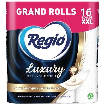 Papel Higiénico Regio Luxury Creamy Sensation 16 Rollos
