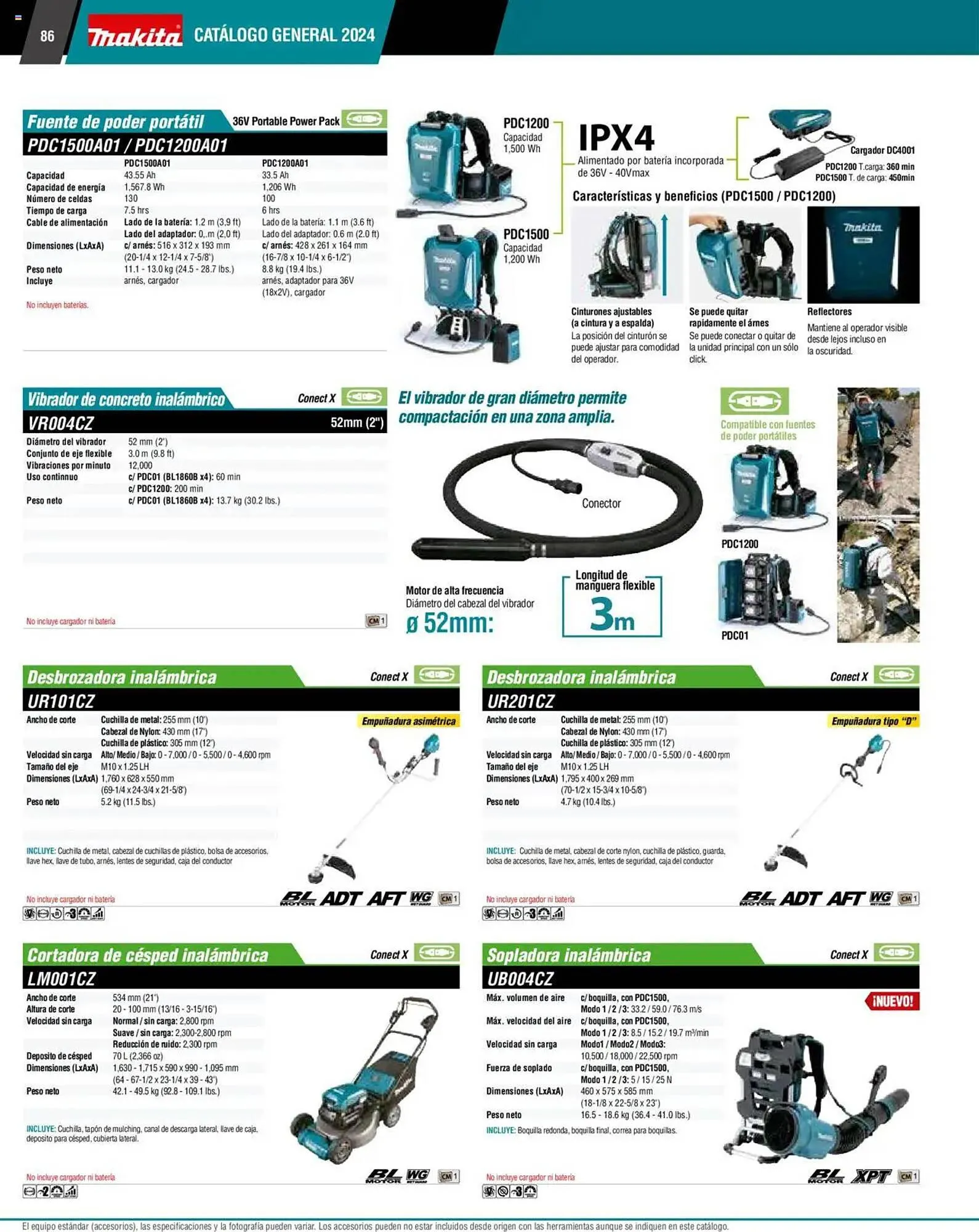 Catálogo de Catálogo Makita 4 de septiembre al 1 de julio 2026 - Pagina 86