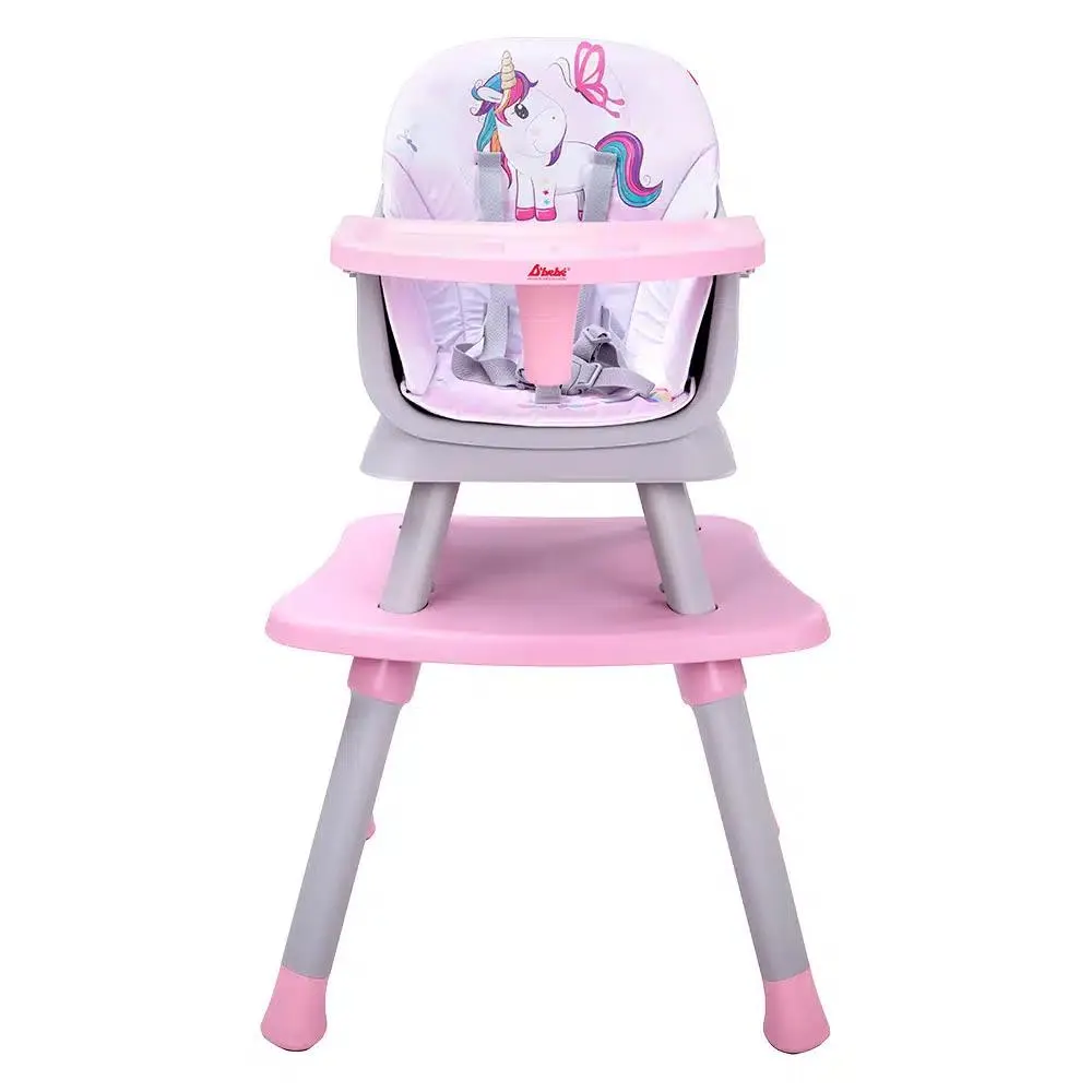 Silla Alta D´bebé 4 en 1 Grow with me Rosa