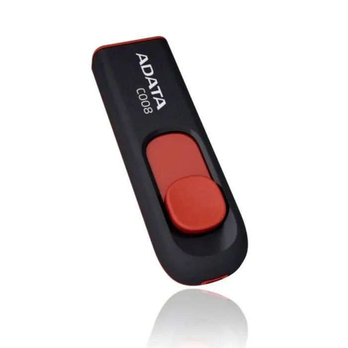 USB2 16GB ADATA AC008-16G-RKD RET. NEG/ROJO