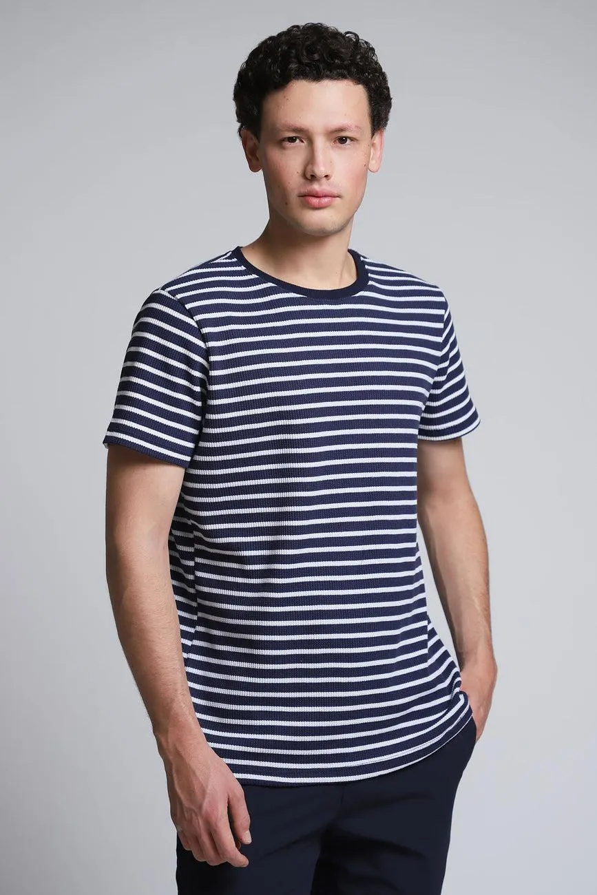 Playera Manga Corta Cuello Rib