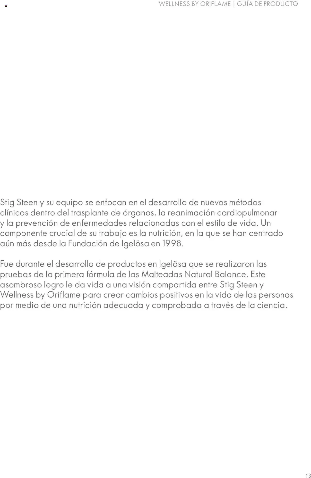 Catálogo de Oriflame - Guía de Producto Wellness 10 de noviembre al 31 de diciembre 2024 - Pagina 13