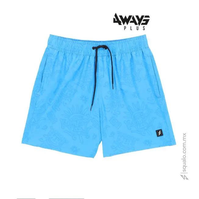 Traje de Baño Volley Corto Vcbasix Multicolor Azul