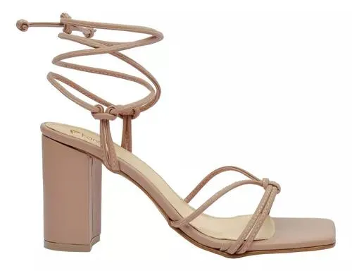 Sandalias De Tacón Para Mujer Hailey Maquillaje Tiras Fareli