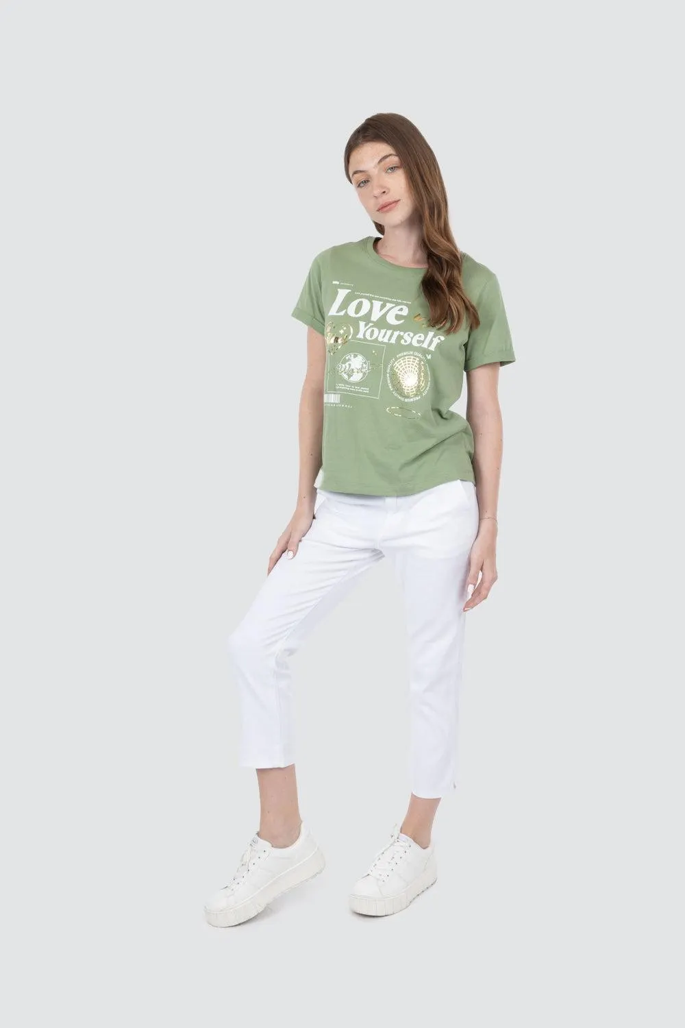 Pantalón casual blanco