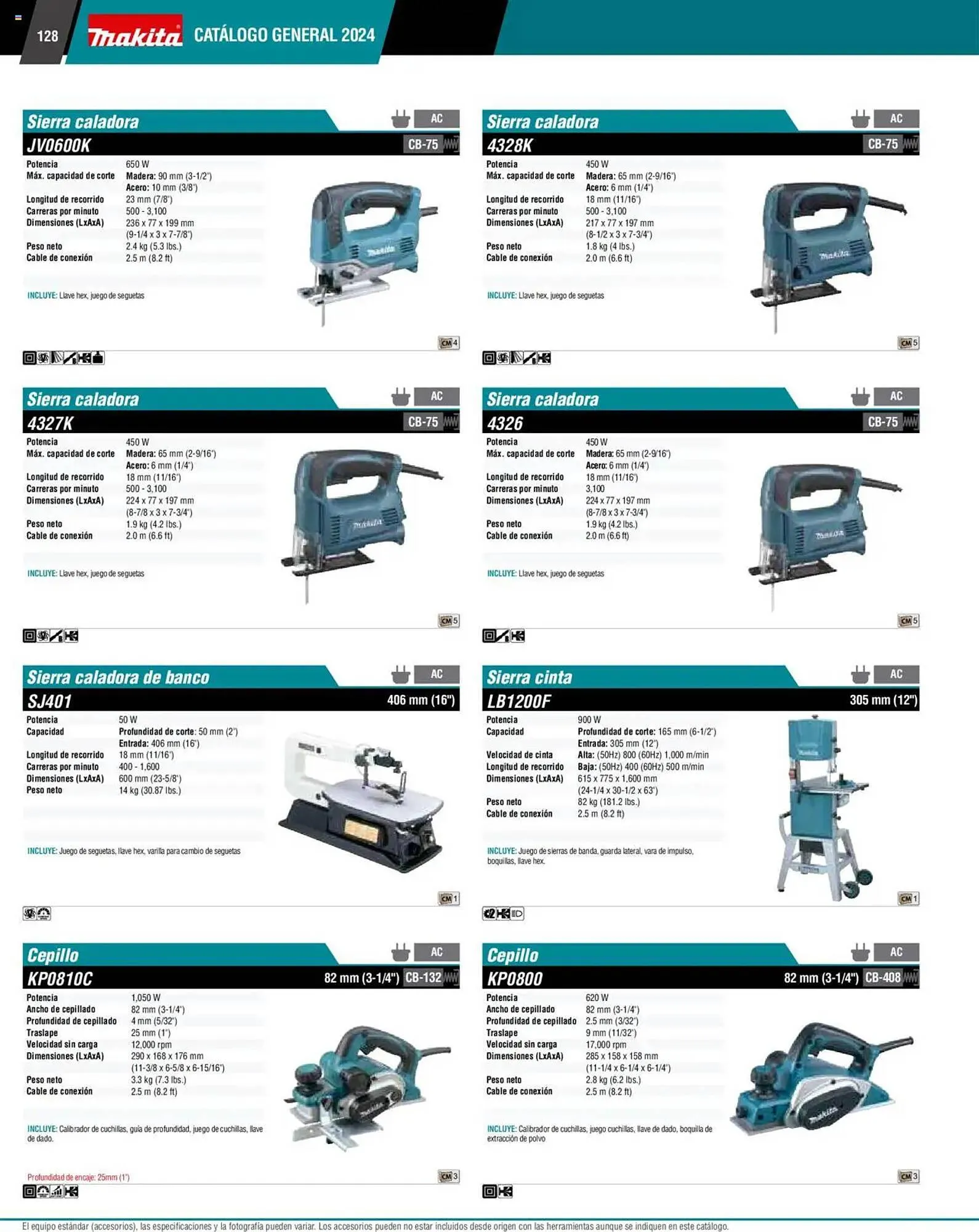 Catálogo de Catálogo Makita 4 de septiembre al 1 de julio 2026 - Pagina 128