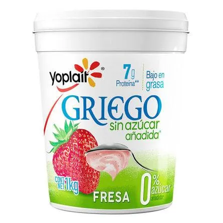 Yoghurt Griego Yoplait Sin Azúcar Fresa 1 kg
