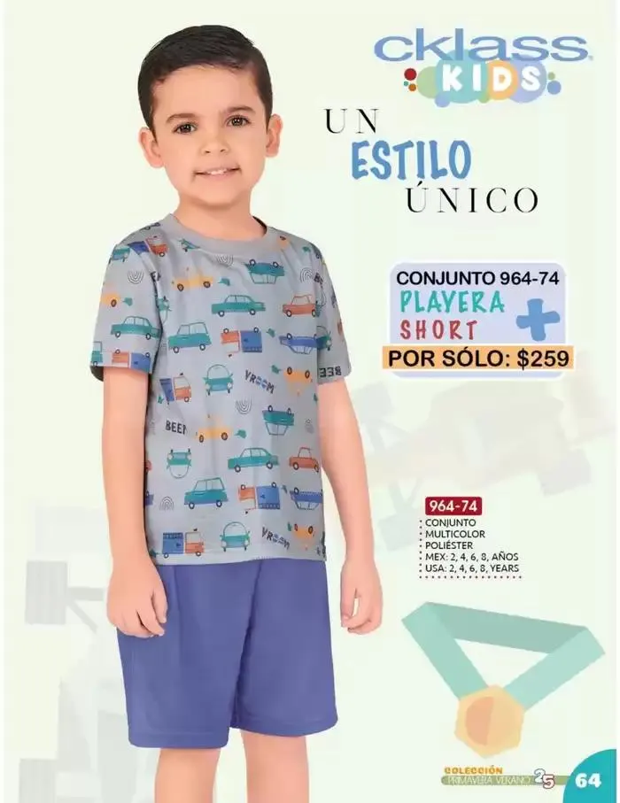 Catálogo de Catálogo Cklass Kids Niños Primavera Verano 2025 México 8 de enero al 30 de junio 2025 - Pagina 64