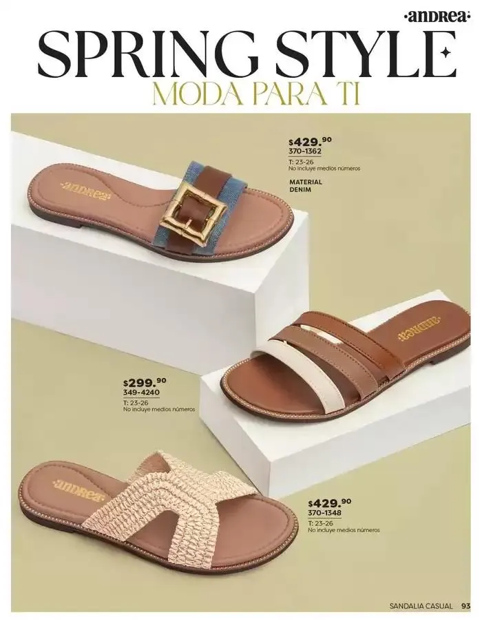 Catálogo de ANDREA | CALZADO DAMA 26 de enero al 24 de mayo 2025 - Pagina 93