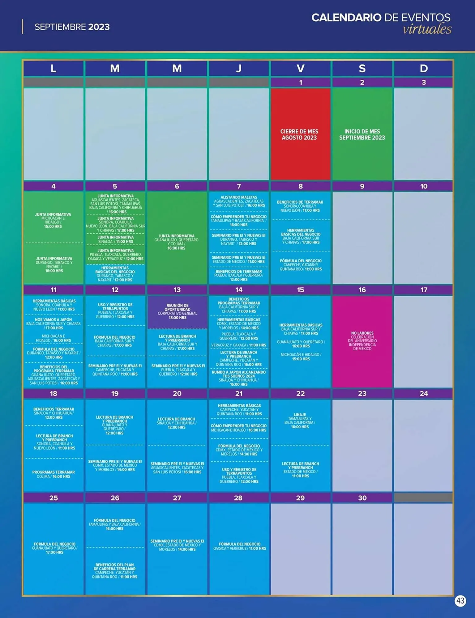 Catálogo de Catálogo Terramar Brands 5 de septiembre al 30 de septiembre 2023 - Pagina 43