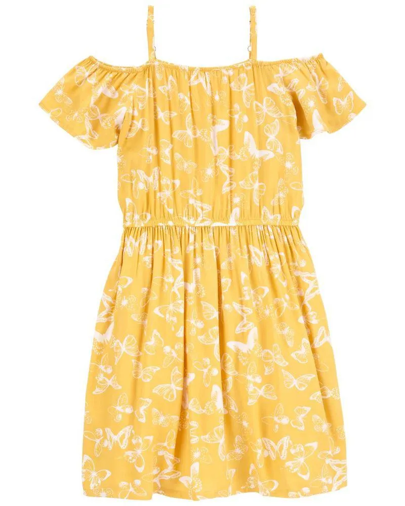 Vestido De Mariposas De Hombro Descubierto Lenzing Ecovero Oshkosh B'Gosh