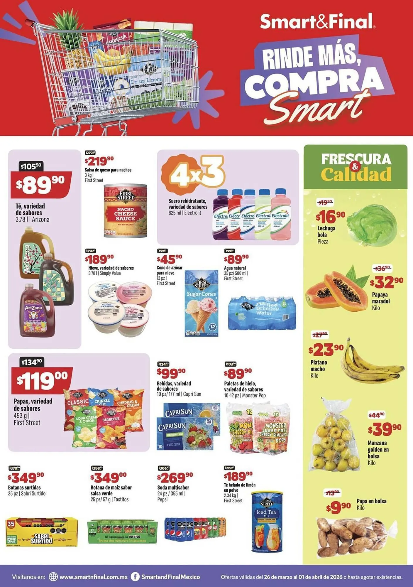 Catálogo de Catálogo Smart & Final 26 de marzo al 1 de abril 2026 - Pagina 1